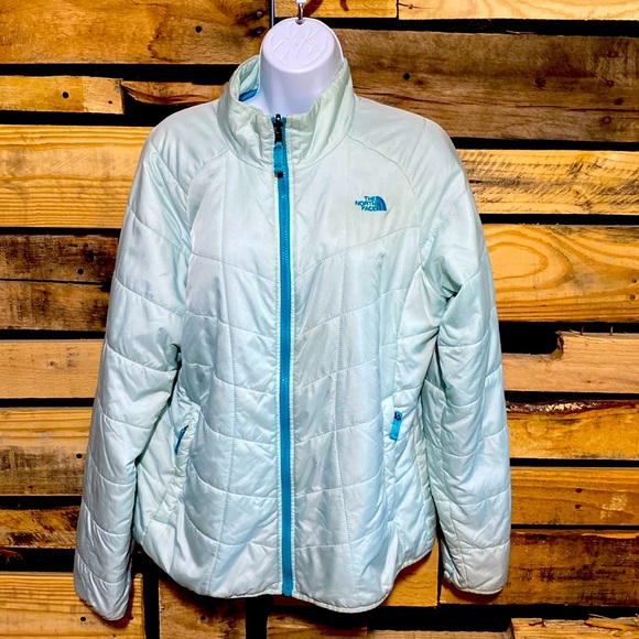 The North Face Jackets & Blazers - The North Face Quilted Puffer Jacket In Seafoam Green Size XL